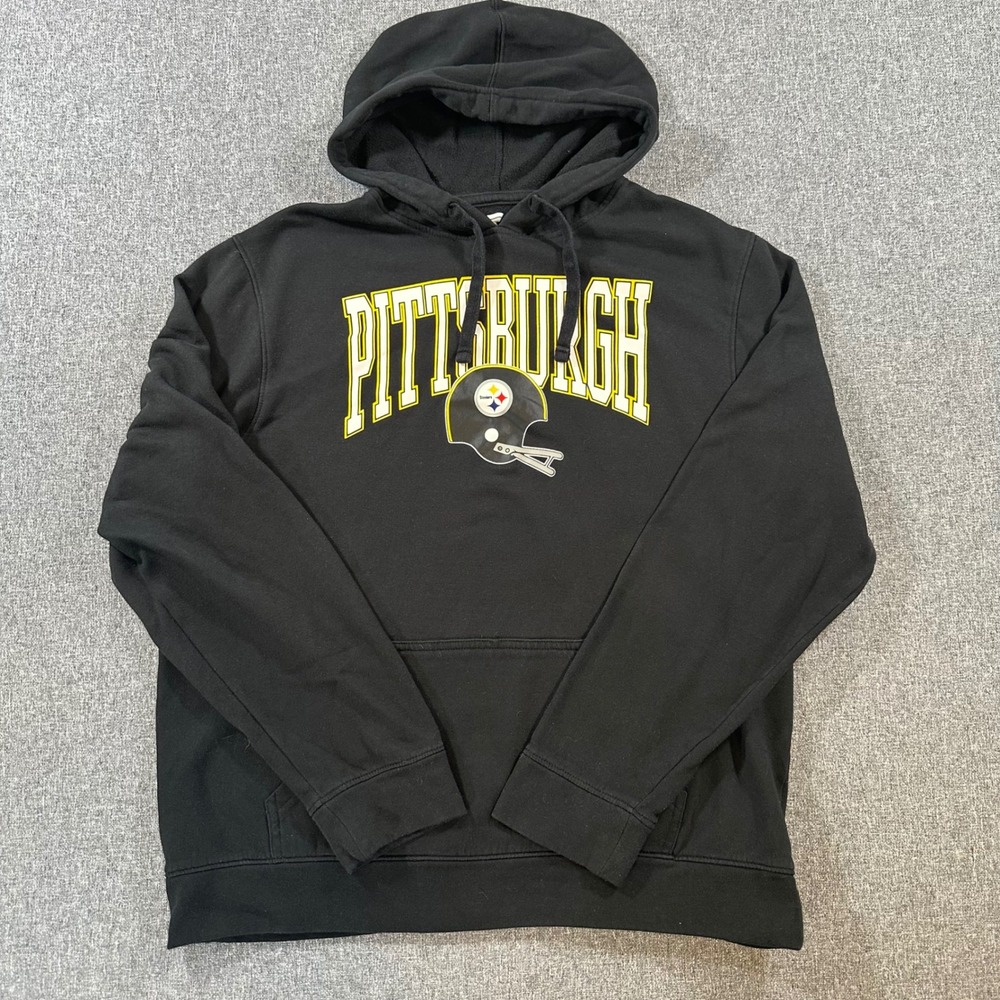 Fanatics Pittsburgh Steelers NFL Hoodie Mens XL Black Football Sweatshirt